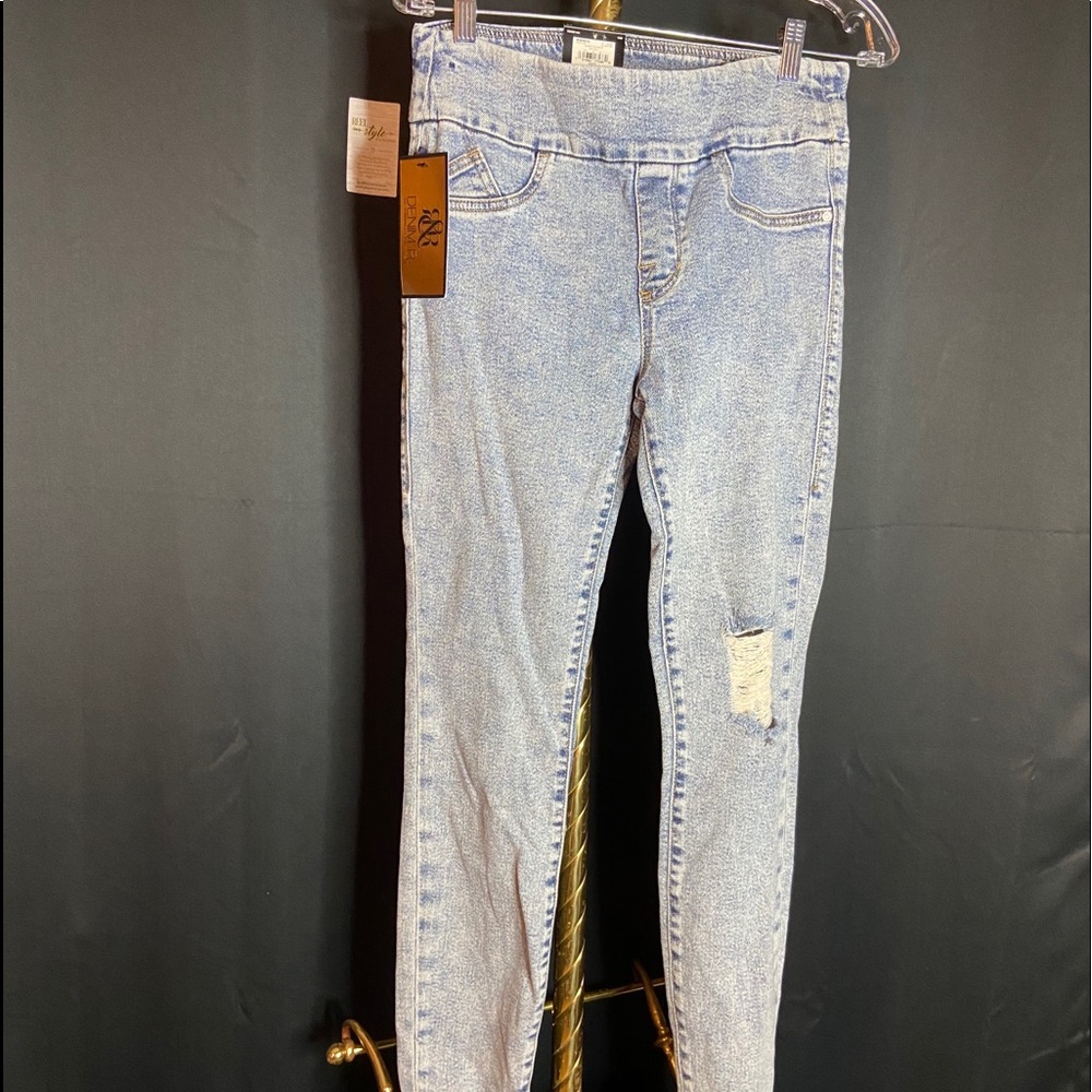 blue jeggings